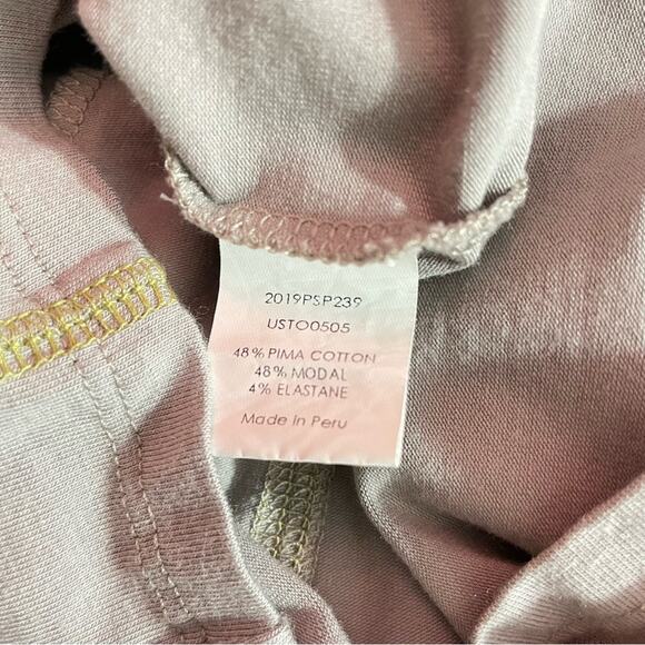 Universal Standard Eris Ash Gray Contrast Stitch Mock Neck shirt top XS 10 12 L - Picture 9 of 11